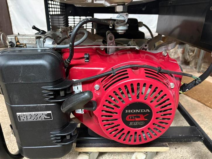 Générateur Europower 7kVA EP7000LN avec moteur Honda., Bricolage & Construction, Générateurs, Comme neuf, Essence, 5 à 10 kVA