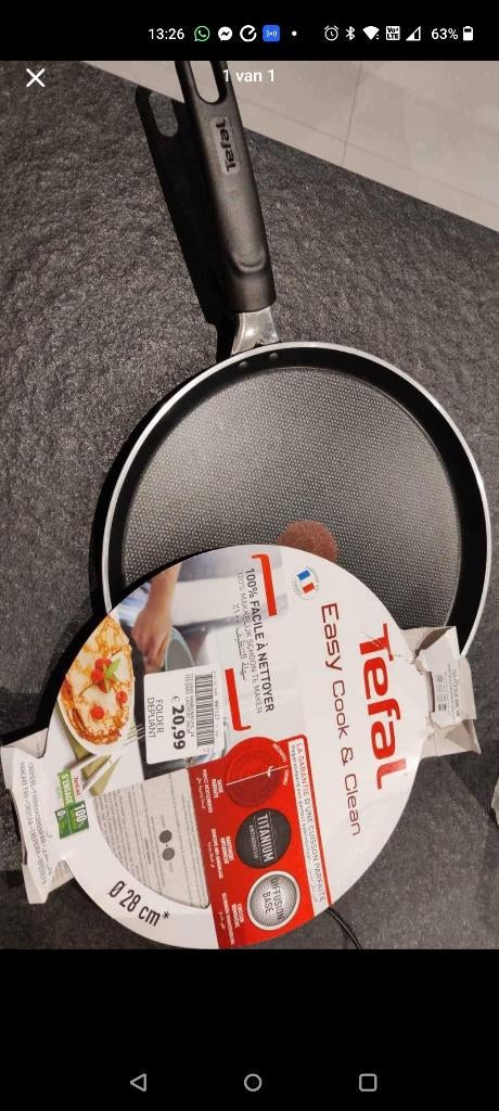 Pannenkoekenpan, Huis en Inrichting, Keuken | Potten en Pannen, Ophalen, Nieuw, Overige materialen, Koekenpan of Braadpan