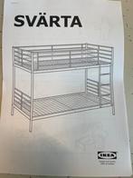 Lit sperposé ikea - SVARTA, Maison & Meubles, Enlèvement, Comme neuf, Deux personnes, Lits superposés