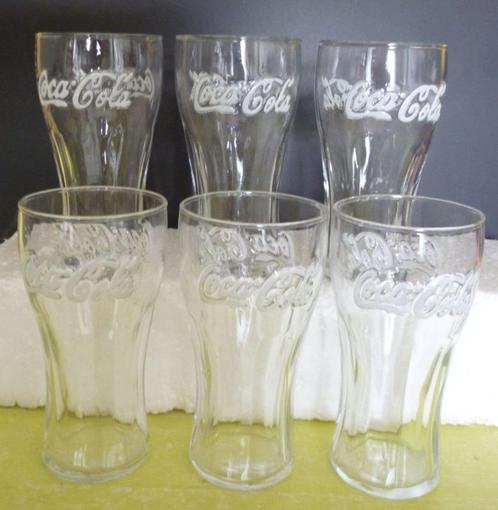 Oude originele Coca-Cola glazen, Huis en Inrichting, Keuken | Servies, Nieuw, Glas of Glazen, Ophalen