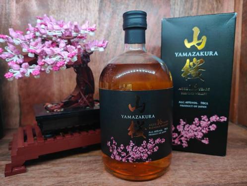 Yamazakura 16 ans, whisky mélangé, 40 %, 700 ml Sasanokawa, Collections, Vins, Neuf, Autres types, Autres régions, Pleine, Enlèvement ou Envoi