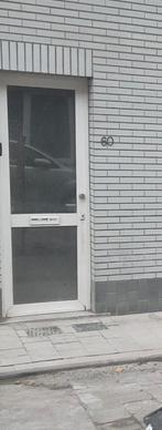 Voordeur PVC-glas met kader en brievenbus, Doe-het-zelf en Bouw, Deuren en Vliegenramen, Ophalen, Gebruikt, 80 tot 100 cm, 215 cm of meer