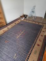 Tapis aspect laine bleu/ beige, Enlèvement, Bleu