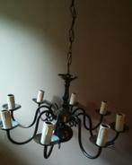 Lustre chandelier - 8 branches, Huis en Inrichting, Lampen | Kroonluchters, Gebruikt, Vintage, Metaal, Ophalen
