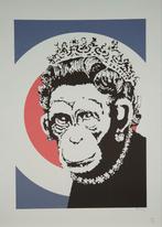 🐵👑 Banksy - Monkey Queen, Antiquités & Art, Enlèvement ou Envoi
