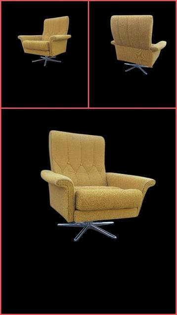 Fauteuil met draaibare poten in „Deense stijl” beschikbaar voor biedingen