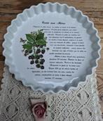 Vintage Franse ovenschaal, bramentaart, tarte aux mures, Antiek en Kunst, Ophalen of Verzenden