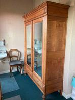 Garde-robe chêne clair à miroirs, Ancien, Avec porte(s), 100 à 150 cm, Enlèvement