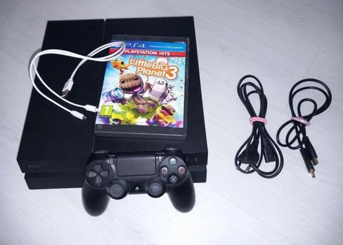 Playstation 4 fat 500 gb, Games en Spelcomputers, Spelcomputers | Sony PlayStation 4, Gebruikt, Original, 500 GB, Met 1 controller