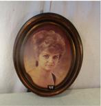 Mooie Vergulde Houten Ovale Fotolijst - 51x41 / 40x30, Ophalen of Verzenden