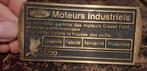 Ancienne plaque Ford Moteur Industriels, Enlèvement