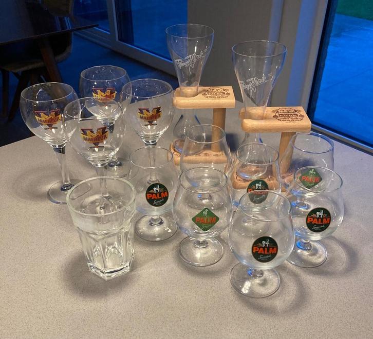 Kwak, Malheur, Palm & Hoegaarden glazen, Verzamelen, Glas en Drinkglazen, Zo goed als nieuw, Bierglas, Ophalen of Verzenden