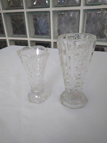 Vases en cristal vintage