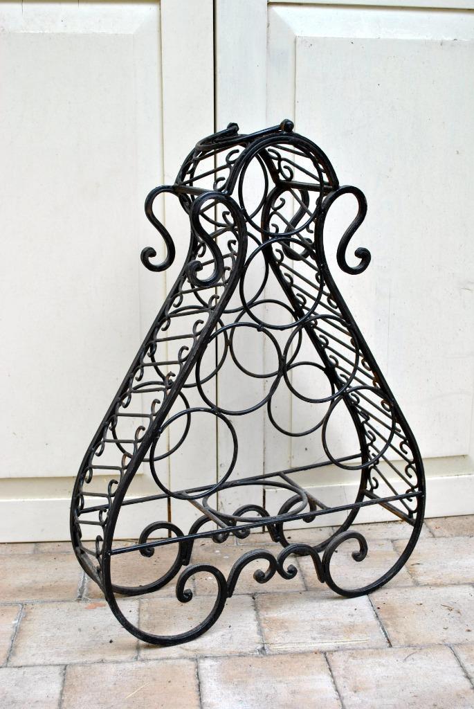 Mooi smeedijzeren wijnrek, Antiek en Kunst, Curiosa en Brocante, Ophalen