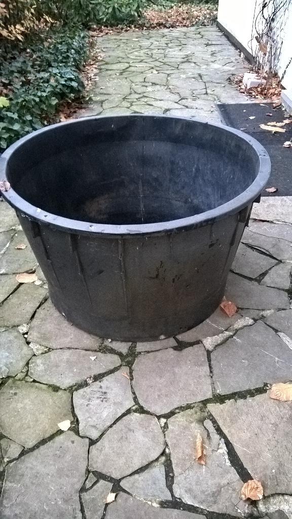 Grote kunststof bloempot, Tuin en Terras, Bloembakken en Plantenbakken, Gebruikt, Kunststof, Balkon, Tuin, Rond, Ophalen