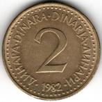 Joegoslavië : 2 Dinara 1982  KM#87  Ref 14250, Postzegels en Munten, Munten | Europa | Niet-Euromunten, Ophalen of Verzenden, Losse munt
