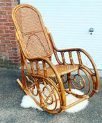 Rocking chair rotin/bambou, Antiquités & Art, Enlèvement ou Envoi