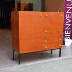 Vintage Pierre Guariche Meurop dressoir model 1293 Teakhout, Ophalen, Zo goed als nieuw