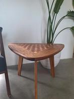 Massief salon tafel met ingelegd hout, Ophalen