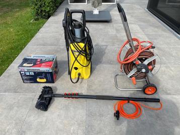 Hogedruk reiniger+roterende kop+telescopische borstel+haspel beschikbaar voor biedingen