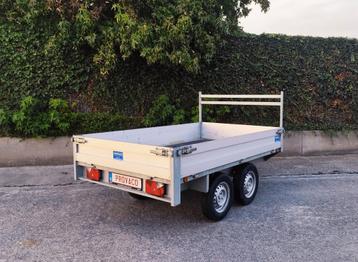 Plateau dubbelasser 750kg keuringsvrij  beschikbaar voor biedingen