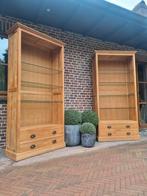 Teak vitrinekast/buffetkast GRATIS LEVERING, Huis en Inrichting, Ophalen of Verzenden, Zo goed als nieuw, Glas
