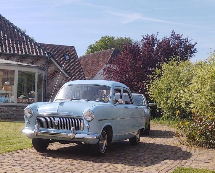 Ford Consul MK1  1955, Auto's, Oldtimers, Particulier, Radio, Ford, Benzine, Berline, 4 deurs, Handgeschakeld, Blauw, Overige kleuren