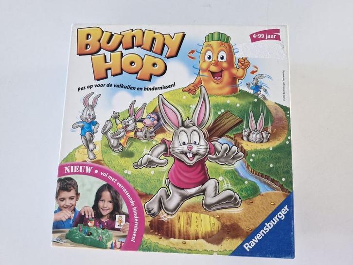 Gezelschapsspel: Bunny Hop, Hobby en Vrije tijd, Gezelschapsspellen | Bordspellen, Gebruikt, Drie of vier spelers, Ophalen