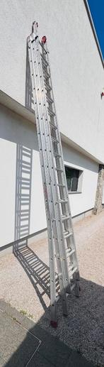 Ladder 3 delig 3x16 sporten, Doe-het-zelf en Bouw, Ladders en Trappen, Ophalen, Gebruikt, Ladder, Opvouwbaar of Inschuifbaar