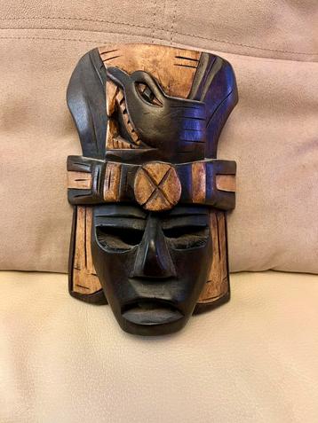 Masque Maya (Mexique, Yucatan) - sculpture en bois beschikbaar voor biedingen