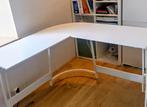 Bureau angle blanc, Enlèvement, Comme neuf, Bureau