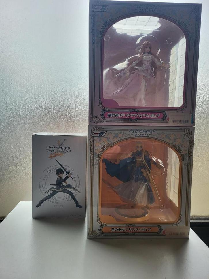 Sword Art Online figuren – Asuna, Alice & Kirito, Verzamelen, Beelden en Beeldjes, Zo goed als nieuw, Ophalen