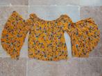 oker off the shoulder topje met bell sleeves (M), Geel, Ophalen of Verzenden, Zo goed als nieuw, Lange mouw