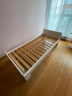 Bedframe en boxspring Latoflex, 90 cm, Eenpersoons, Wit, 200 cm