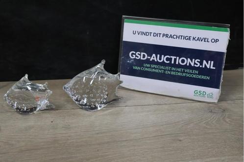 Set van 2 Artistieke Handgeblazen Vissenbeeldjes, Verzamelen, Beelden en Beeldjes, Ophalen of Verzenden