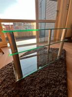 Glazen tv-meubel, Ophalen, 100 tot 150 cm, Nieuw, Glas