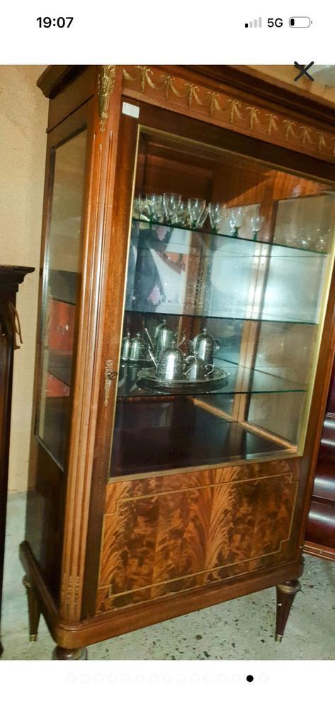 Empire vitrine, Antiek en Kunst, Antiek | Meubels | Kasten, Ophalen