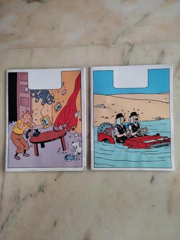 2 cahiers lignés Tintin (Vente à la pièce ou en lot).