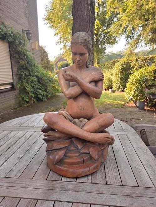 Zeer mooi apart vermoedelijk Frans beeld, Antiek en Kunst, Kunst | Beelden en Houtsnijwerken, Ophalen