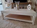 Hout wit gepatineerde salontafel. PRIJSVERLAGING!, Huis en Inrichting, Ophalen, Zo goed als nieuw