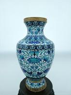 Chinees Cloissone vaas groot, antiek kopere vaas, Ophalen