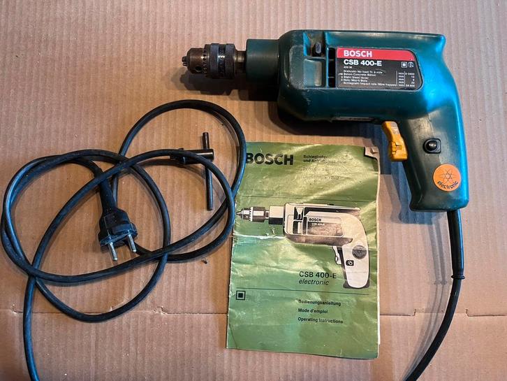 Bosch CSB 400-E | Retro klopboormachine uit de jaren ’70, Doe-het-zelf en Bouw, Gereedschap | Boormachines, Zo goed als nieuw