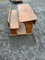Vintage eiken schoolbank, Antiek en Kunst, Ophalen