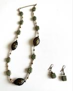 Collier et boucles d’oreilles en pierre années 80, 30 cm, Bijoux, Sacs & Beauté, Collier