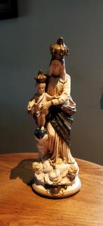 Antiek Maria en Sint Jozef beeld biscuit, Ophalen