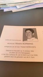 1955/2008, Verzamelen, Bidprentjes en Rouwkaarten, Ophalen of Verzenden, Bidprentje
