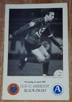 Menu Club Brugge - Anderlecht 1989, Ophalen of Verzenden, Zo goed als nieuw, Overige typen