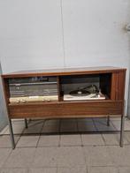 vintage radio pickup meubel philips, Audio, Tv en Foto, Platenspelers, Ophalen, Gebruikt, Philips