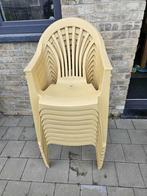 Tuinstoellen te koop 9 stuk, Ophalen, Zo goed als nieuw, Plastic