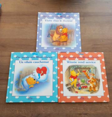 Lot de 3 livres "Une journée avec Winnie L'Ourson" beschikbaar voor biedingen